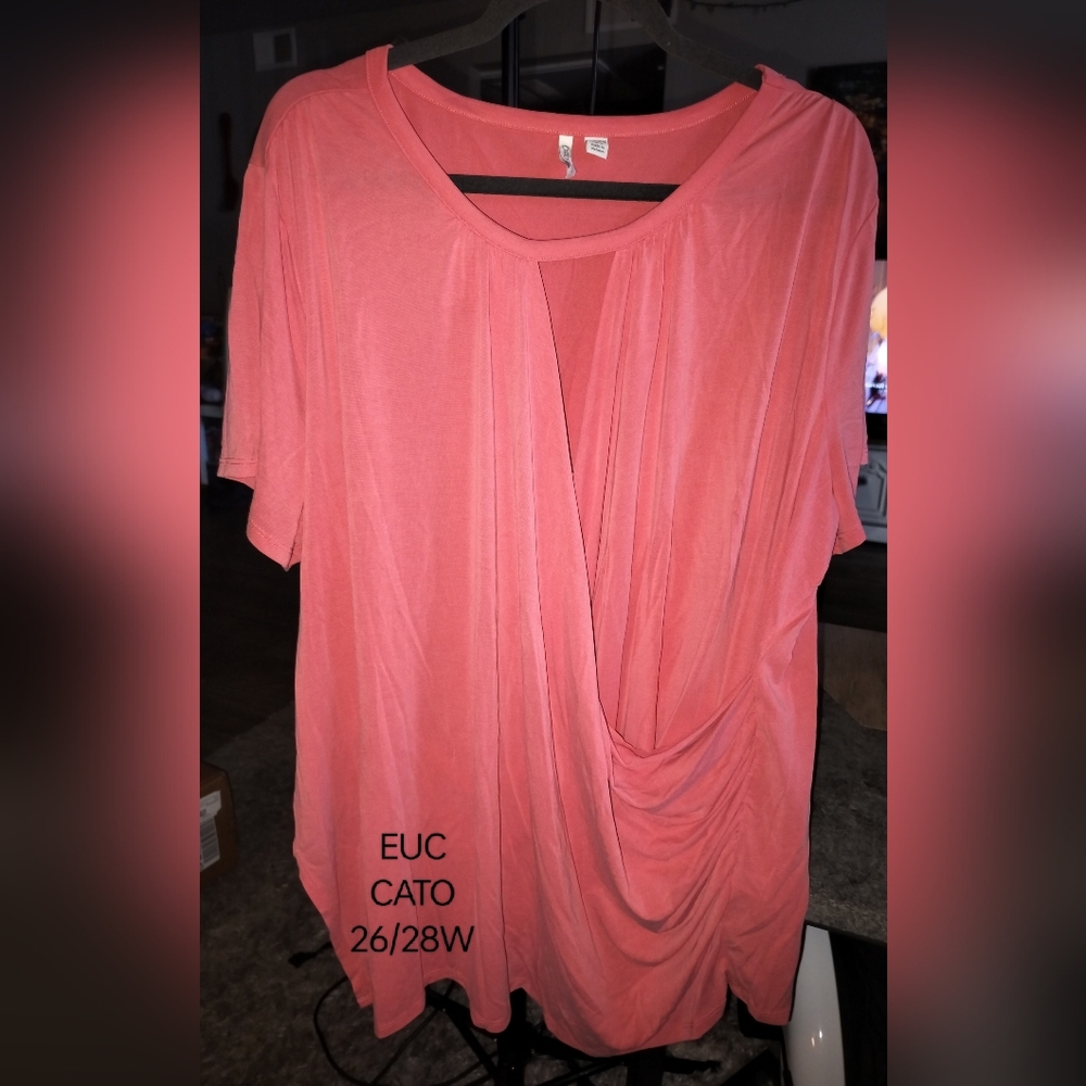 Cato peach blouse